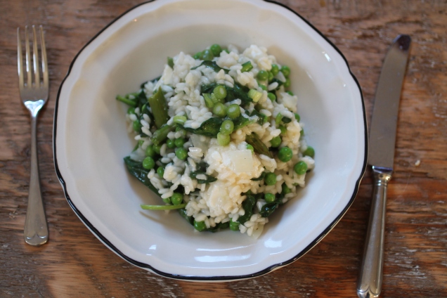 Spring Vegetable Risotto with Feta (1)